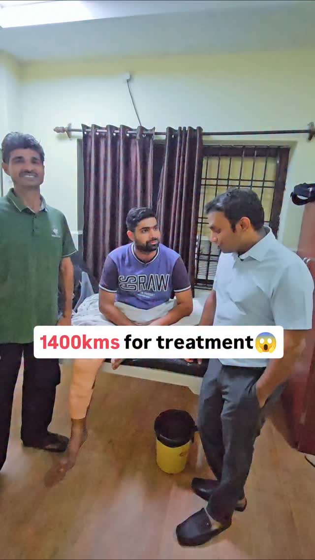 He came all the way from 1400KMS for proper treatment😱